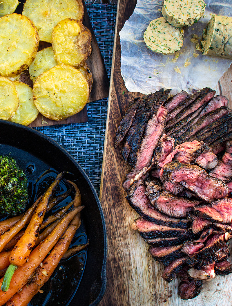 Scotch Fillet with Blue Cheese & Herb Butter Greenlea Butcher Shop